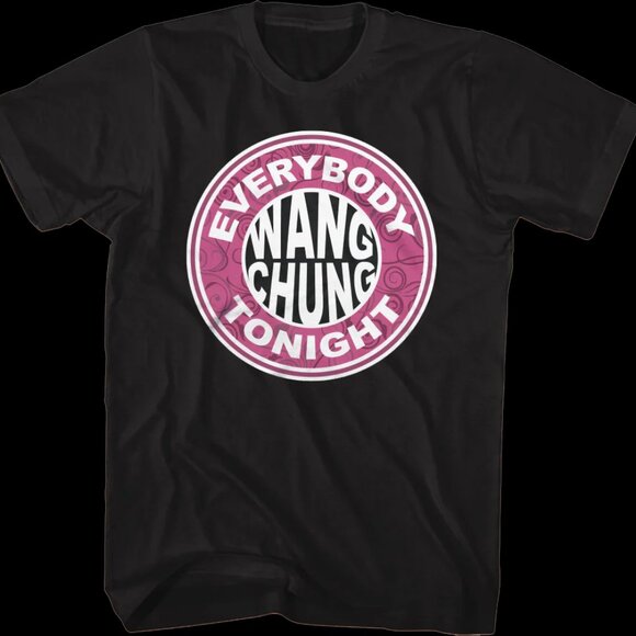 Everybody Wang Chung 2-Sided Black T-Shirt- UNISEX SIZE MEDIUM - Picture 1 of 9